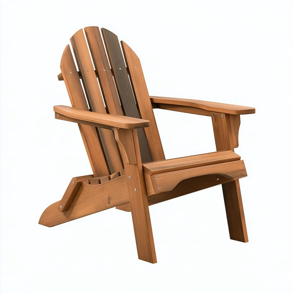 Sedia da giardino 82 x 75 x 98 cm in legno marrone - stile Adirondack