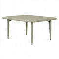 Tavolo da giardino 160 x 90 x 75 cm in plastica tortora - rettangolare moderno