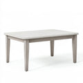 Tavolo da pranzo 140 x 80 x 75 cm in legno grigio chiaro - stile moderno