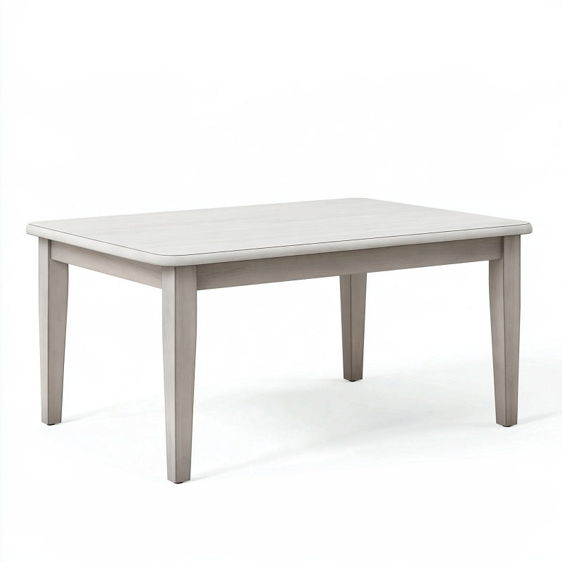 Tavolo da pranzo 140 x 80 x 75 cm in legno grigio chiaro - stile moderno